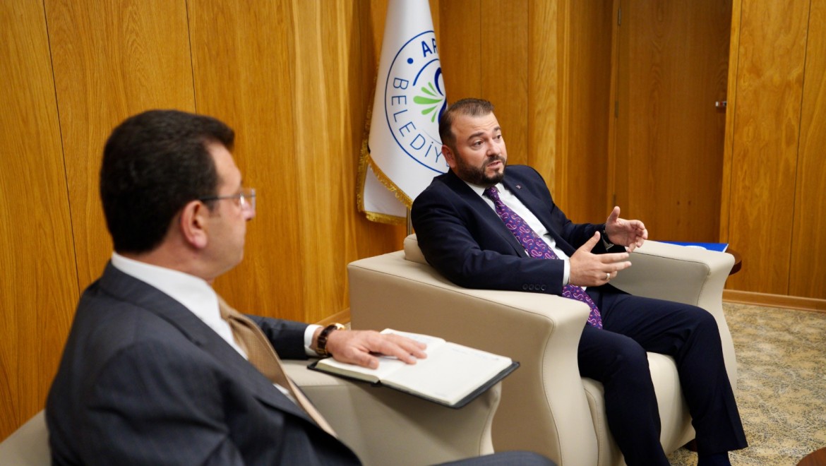 İmamoğlu'dan, Arnavutköy Belediye Başkanı Candaroğlu'na ziyaret