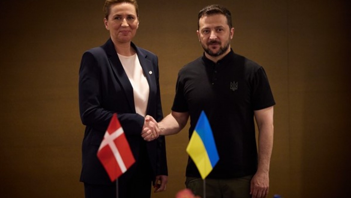 Ukrayna Devlet Başkanı Zelenski, Danimarka Başbakanı Frederiksen ile biraraya geldi