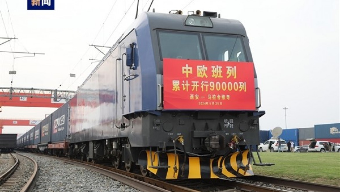 Çin-Avrupa kargo treni seferlerinin sayısı 90 bini aştı