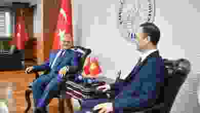Kırgızistan Ankara Büyükelçisi Kazakbaev'den Başkan Büyükkılıç'a ziyaret