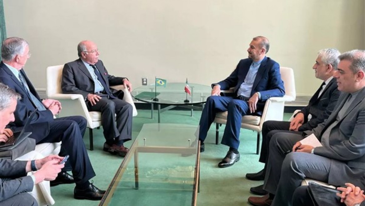 İran ve Brezilya Dışişleri Bakanları BM genel merkezinde buluştu