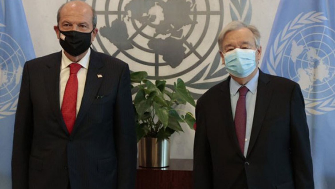 BM Genel Sekreteri Guterres, KKTC Cumhurbaşkanı Tatar ile görüştü