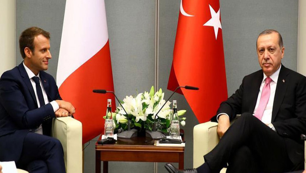 Cumhurbaşkanı Erdoğan, Fransa Cumhurbaşkanı Macron ile görüştü