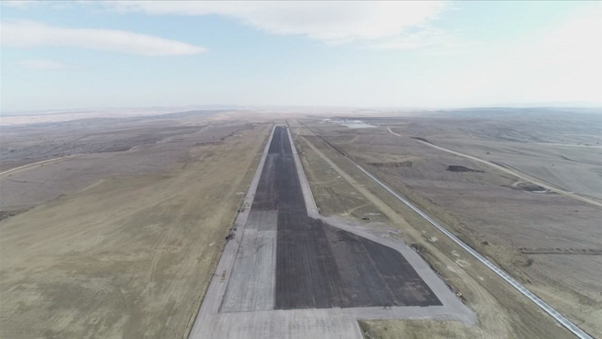 Yozgat Havalimanı'nda altyapı çalışmalarının yüzde 90'ı tamamlandı
