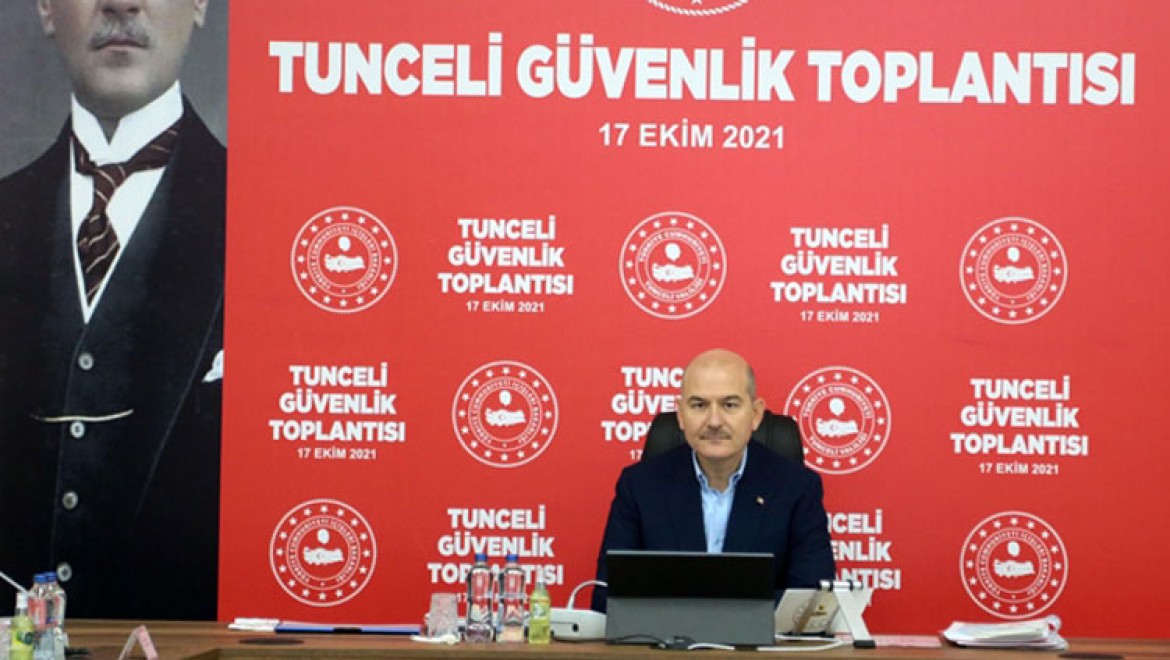 İçişleri Bakanı Soylu: Tunceli'de şu anda 3 milyar 699 milyon devam eden yatırım var