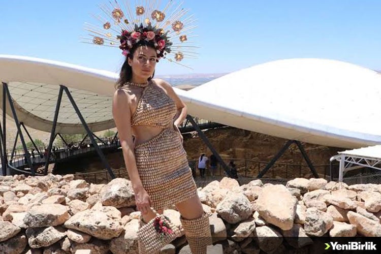 12 bin yıllık Göbeklitepe'de moda çekimi yapıldı