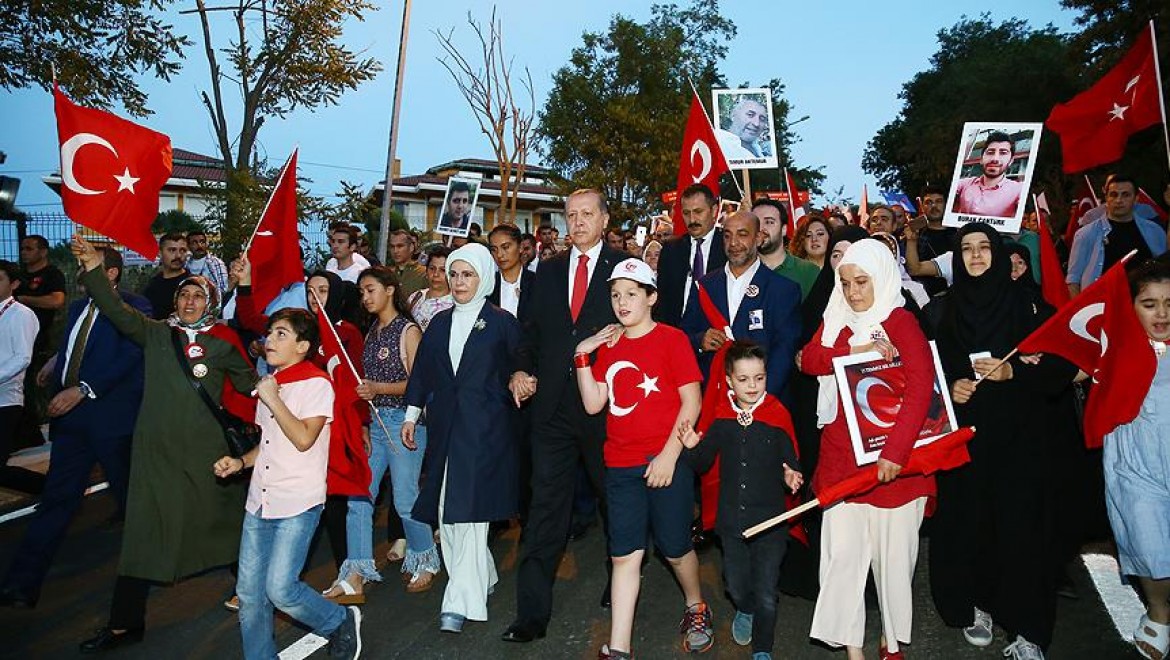 Cumhurbaşkanı Erdoğan 15 Temmuz Yürüyüşüne Katılacak
