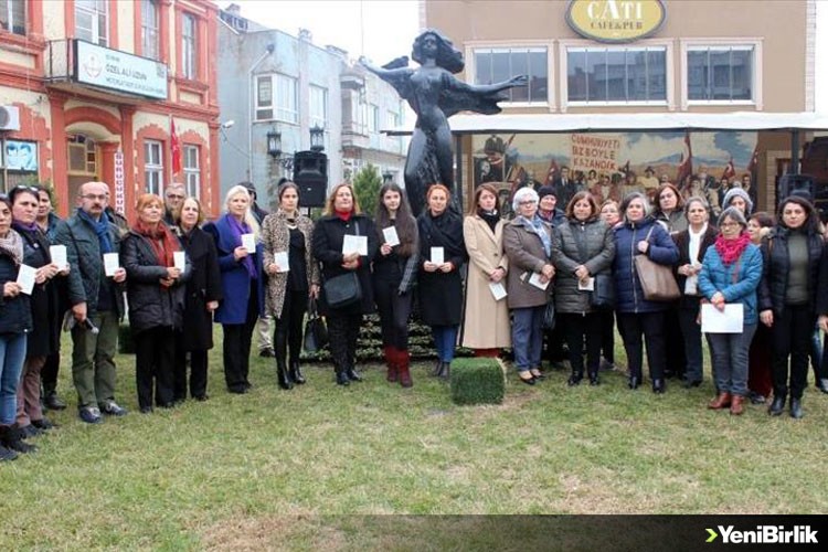 Kadın Cinayetleri Edirne'de Protesto Edildi