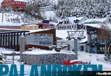 Kayak merkezlerinde en fazla kar kalınlığı 74 santimetreyle Palandöken'de ölçüldü
