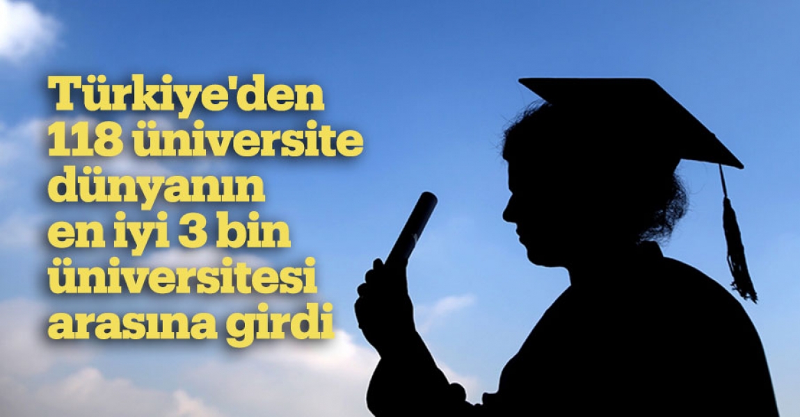 Türkiye'den 118 üniversite dünyanın en iyi 3 bin üniversitesi arasına girdi