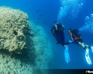 Mersin'deki su altı uçurumları ve mağaralar derin dalış tutkunlarını ağırlıyor
