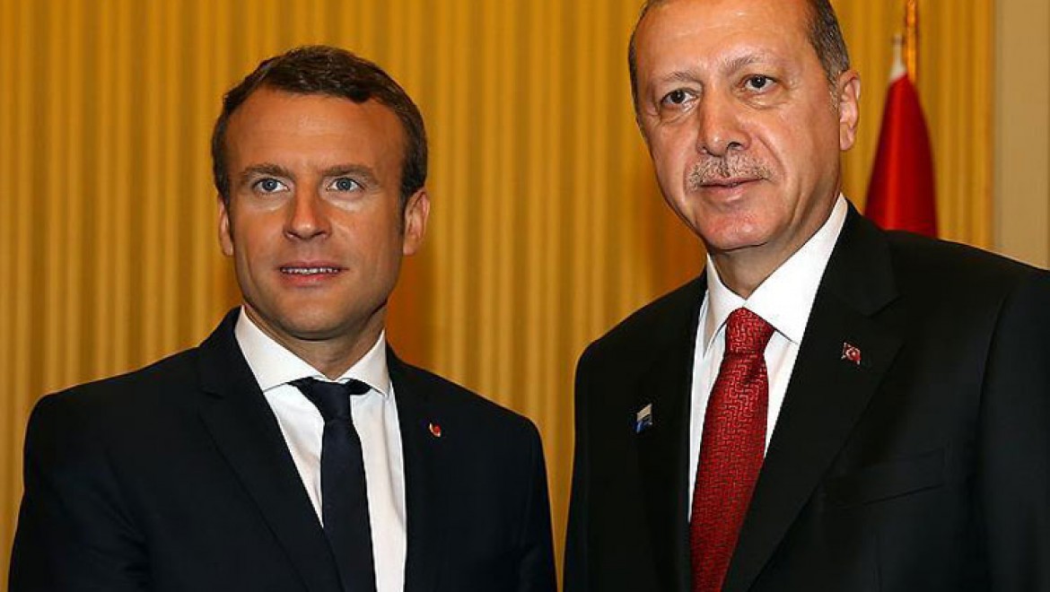 Cumhurbaşkanı Erdoğan ile Fransa Cumhurbaşkanı Macron görüştü