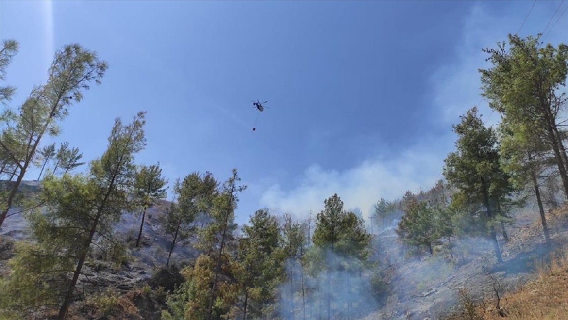 Mersin'in Anamur ilçesinde çıkan orman yangını kontrol altına alındı