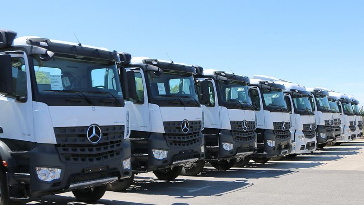 Mercedes kamyonların uzun yol testlerinde tek merkez Aksaray olacak