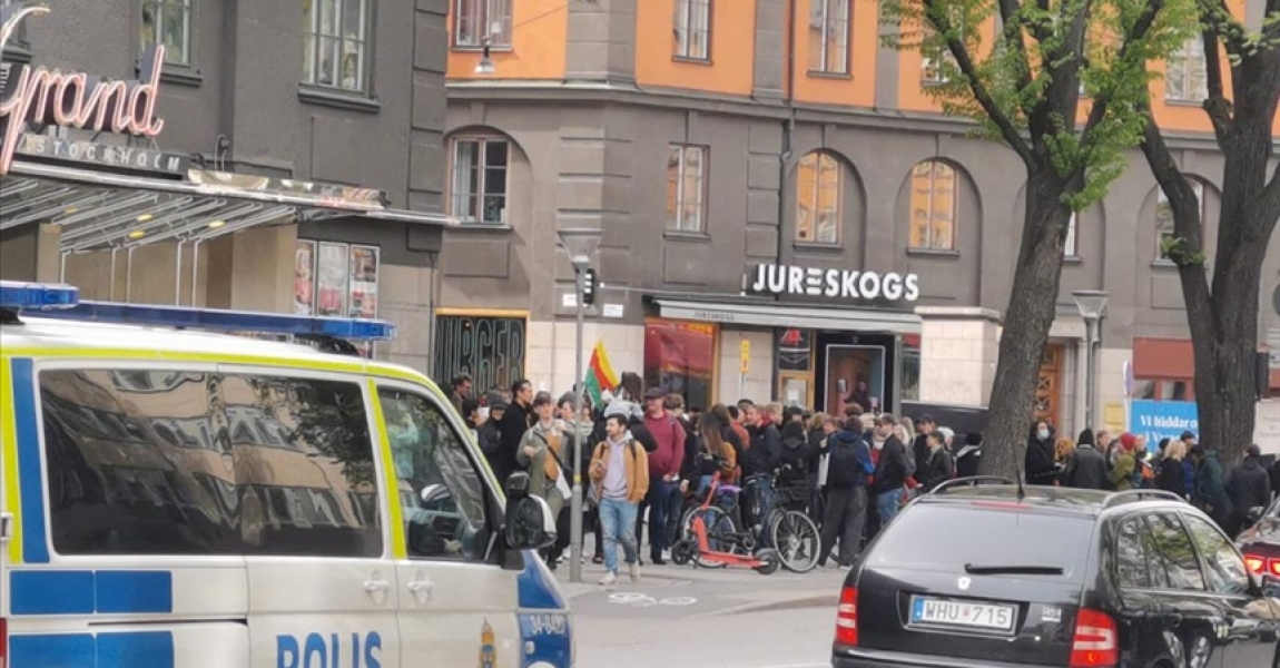 Stockholm'de terör yandaşları yürüyüş yaptı