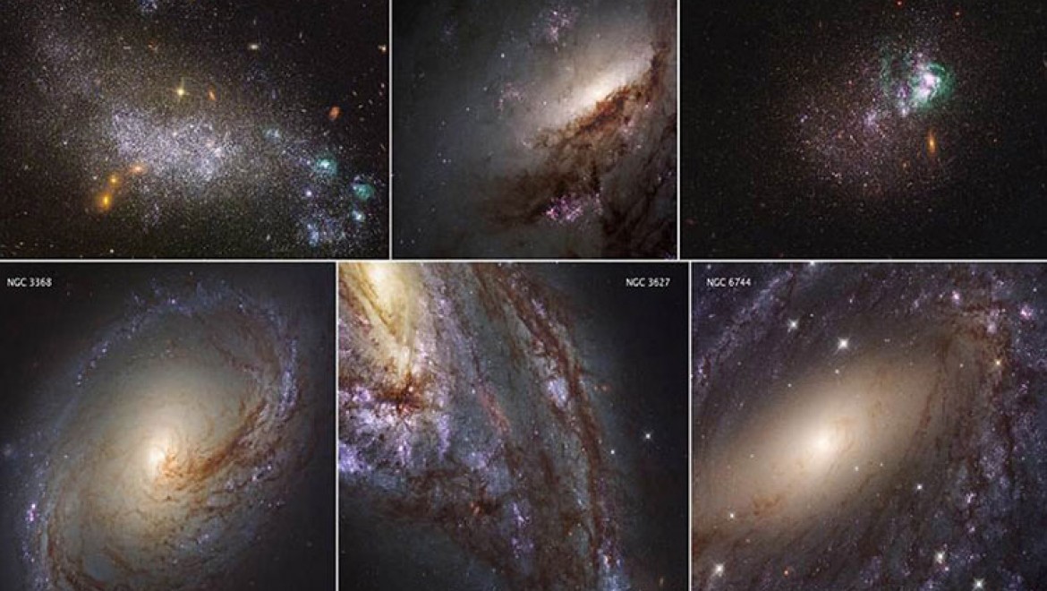 Hubble Teleskobunun Çektiği En Yakın Galaksilerin Görüntüleri Yayımlandı