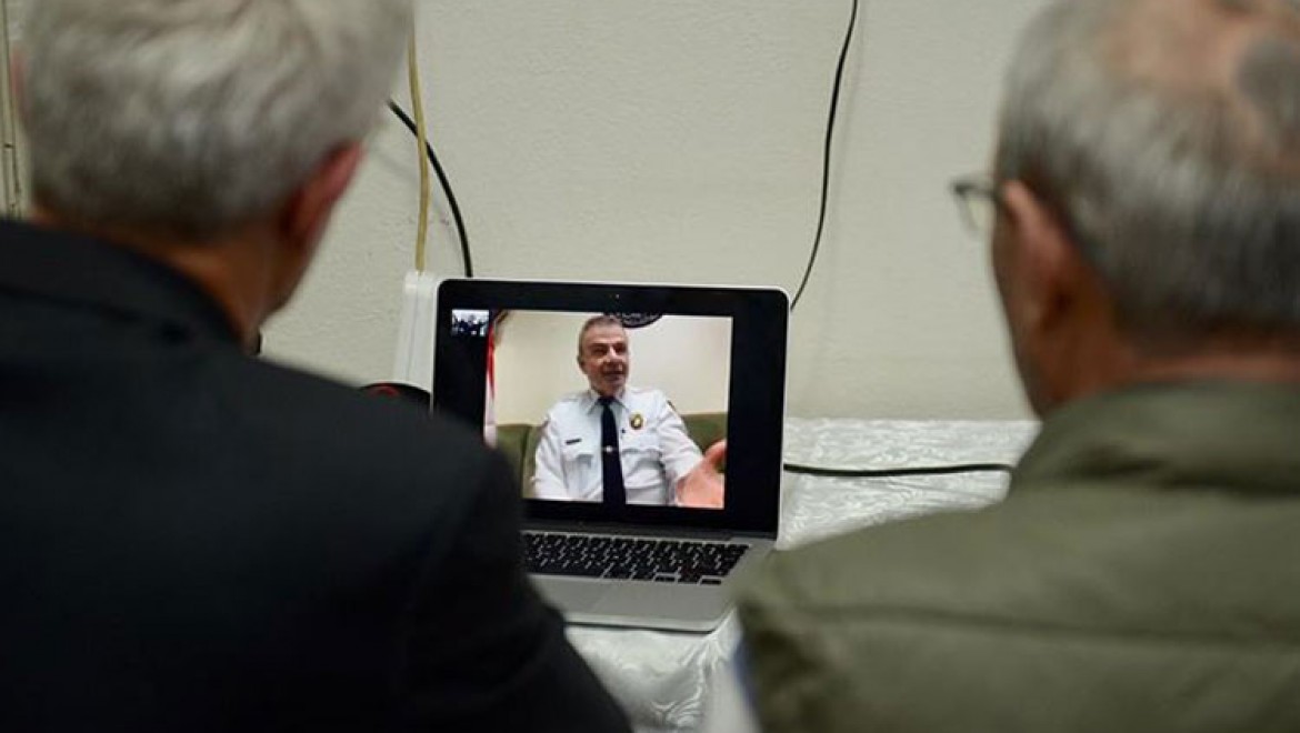 ABD'nin ilk Türk Emniyet Müdürü hemşehrileriyle ekrandan hasret giderdi