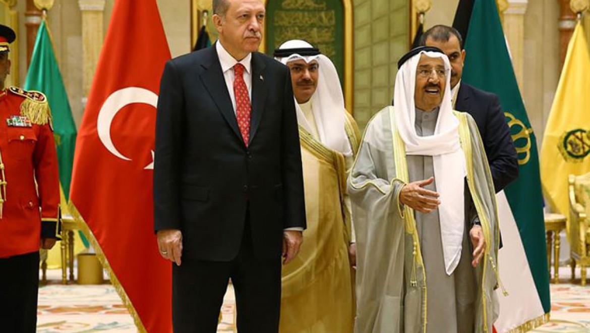 Cumhurbaşkanı Erdoğan, Kuveyt Emiri Şeyh Sabah el-Ahmed el-Cabir es-Sabah ile görüştü
