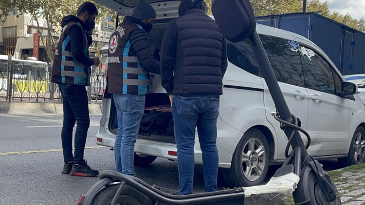İstanbul'da elektrikli scooter kullanımına ilişkin denetim gerçekleştirildi