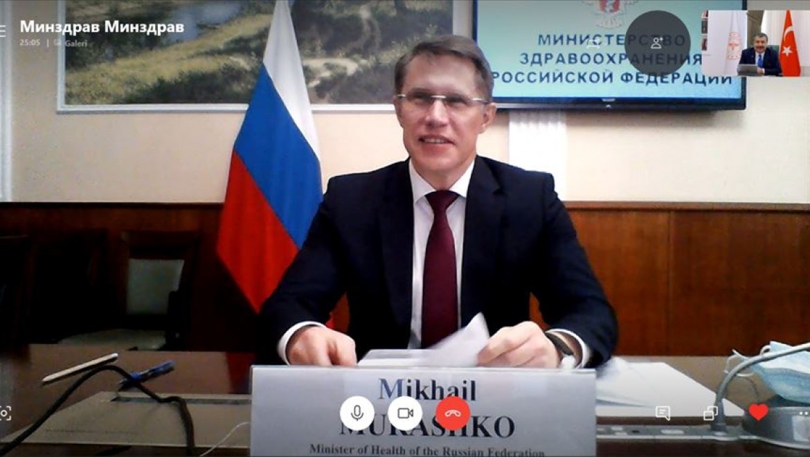 Sağlık Bakanı Koca, Rus mevkidaşı Murashko ile görüştü