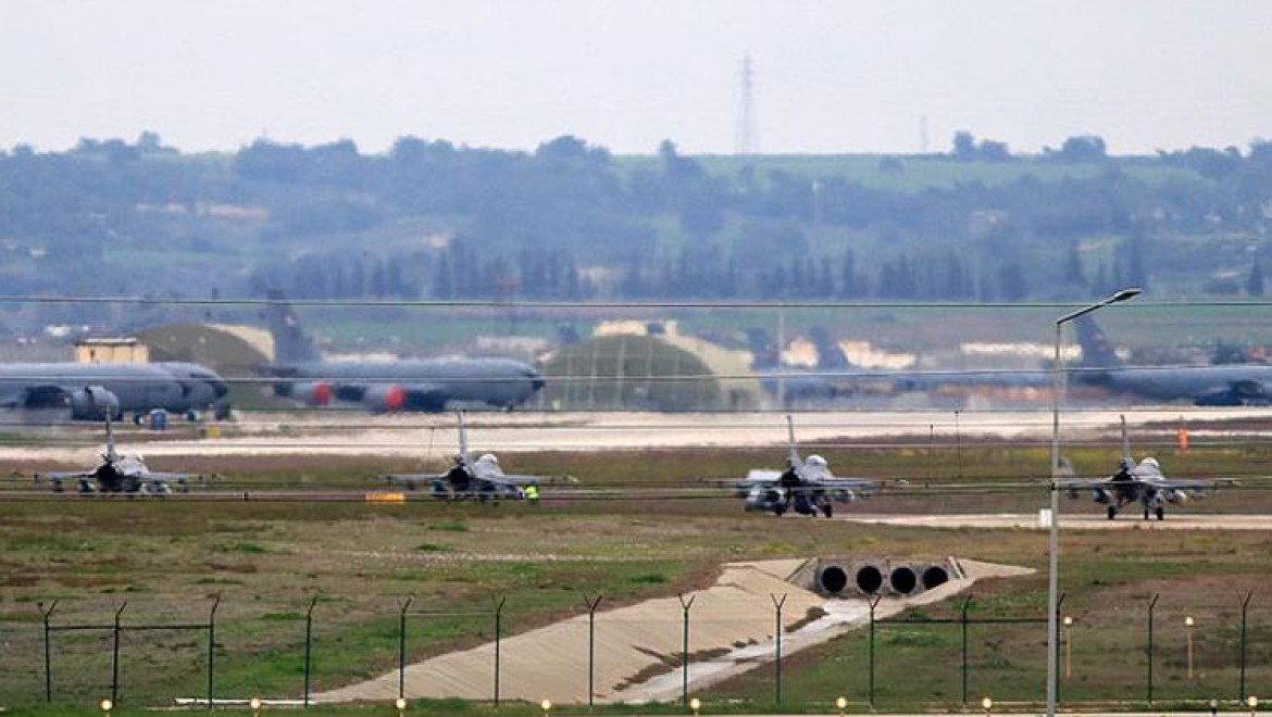 İncirlik'te Türk savaş uçakları hazır bekliyor