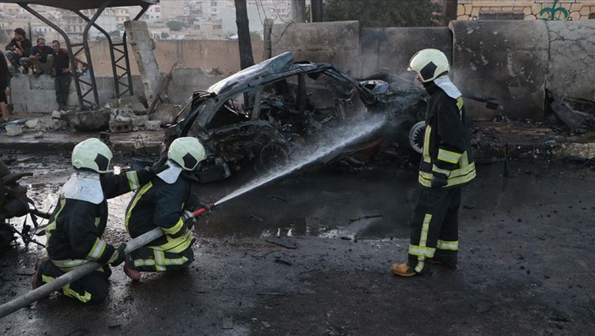Afrin'de bombalı terör saldırısı: Bir sivil hayatını kaybetti, 13 sivil yaralandı