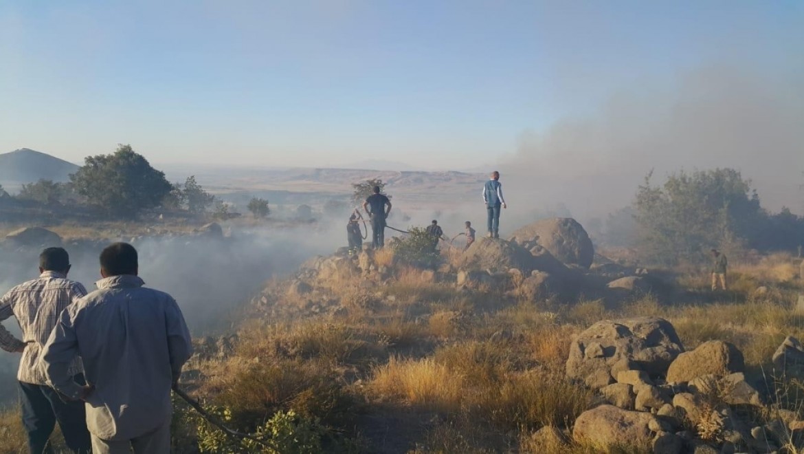 Aksaray'da Hasan Dağı'nda yangın paniği