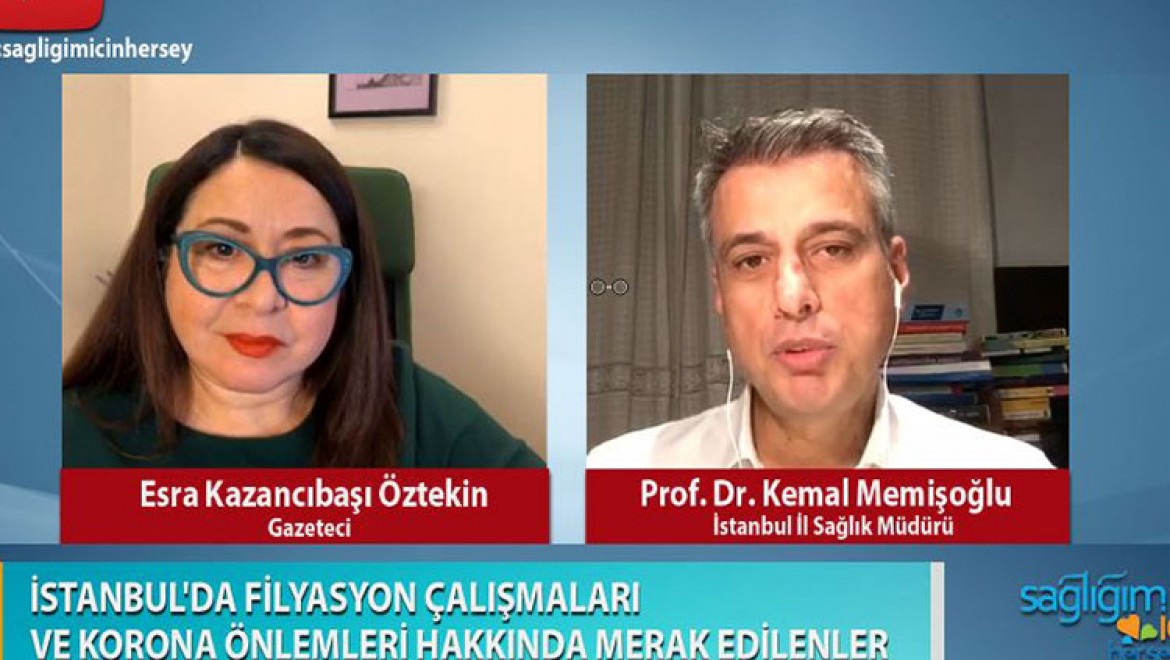 İl Sağlık Müdürü Prof. Dr. Kemal Memişoğlu: İstanbul'daki vaka sayıları son birkaç haftada yüzde 70-80 azaldı