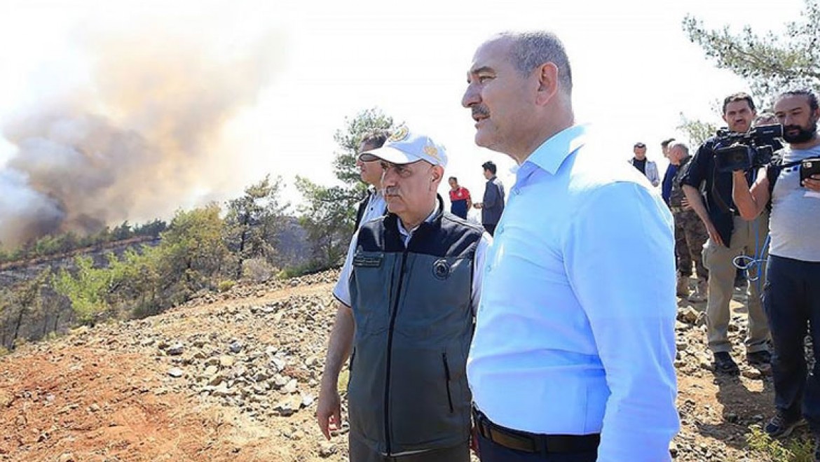 İçişleri Bakanı Soylu: (Marmaris'te orman yangını) Herkes bir tek ağacın kurtarılması için çaba sarf ediyor