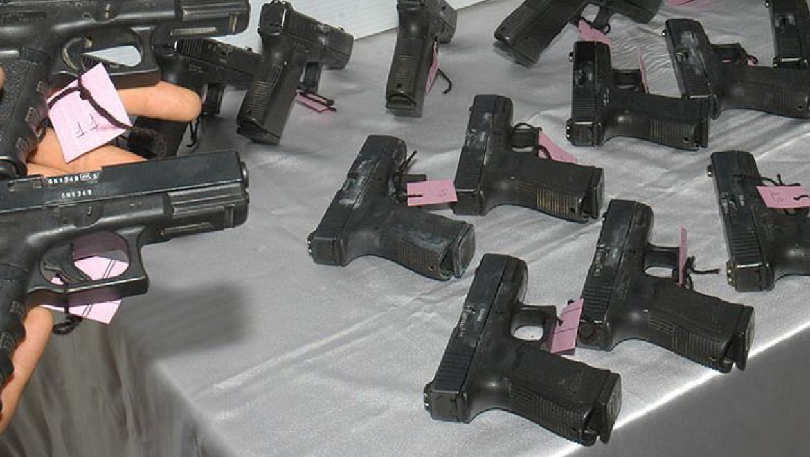 ABD'den gelen gemide 'glock' marka tabanca çıktı