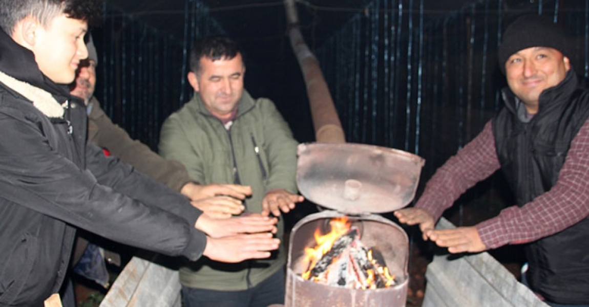 Mersin'de çiftçiler zirai don nöbeti tutuyor