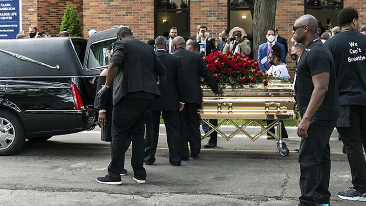 George Floyd için ilk cenaze töreni Minneapolis'te düzenlendi