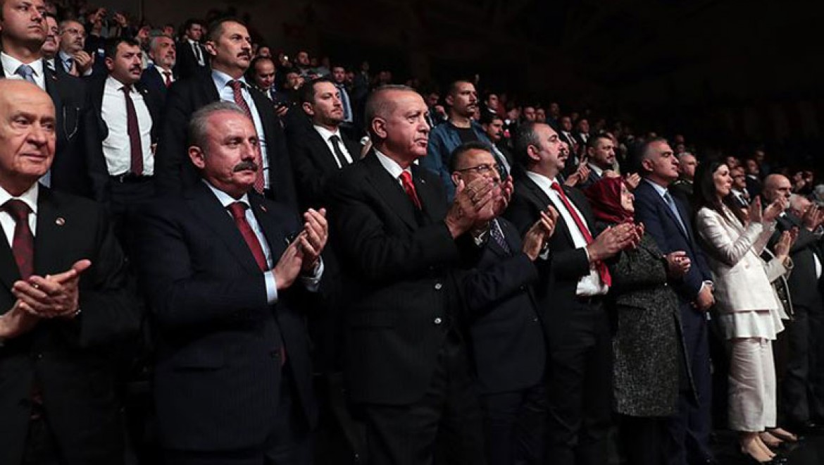 Cumhurbaşkanı Erdoğan '1919 Bitmeyen Yolculuk' drama sahne gösterimi programını izledi