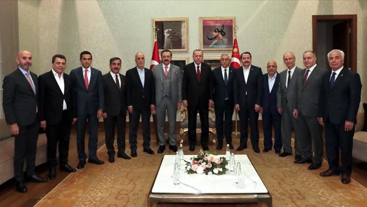 Cumhurbaşkanı Erdoğan Türkiye-AB Karma İstişare Komitesi üyelerini kabul etti