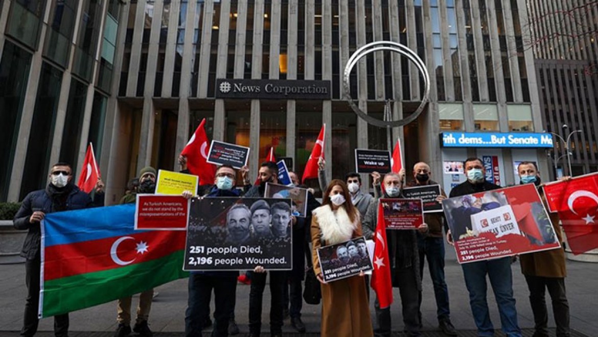 ABD'li Türklerden FETÖ'cü Enes Kanter için Wall Street Journal'a protesto
