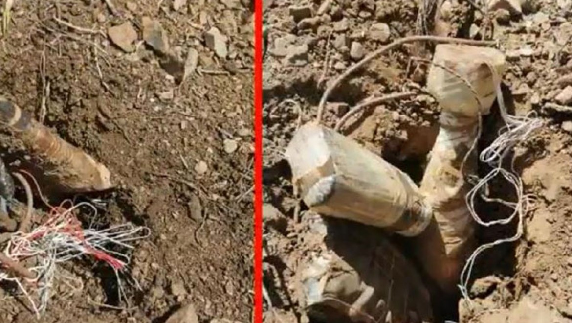Hakkari'de terör örgütü PKK'ya ait 20 el yapımı patlayıcı imha edildi