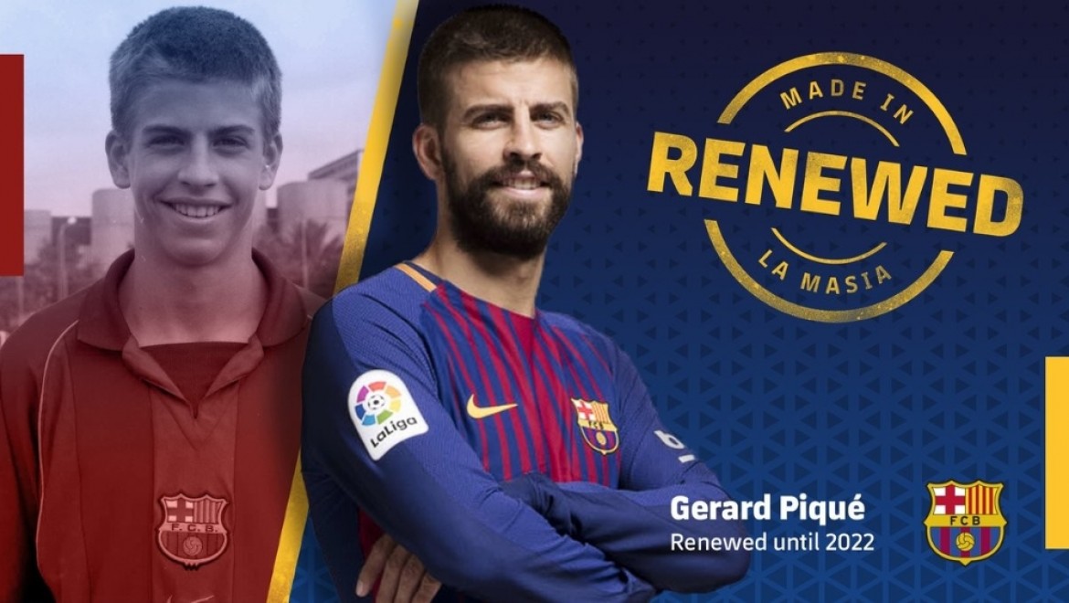 Gerard Pique 2022'ye kadar Barça'da