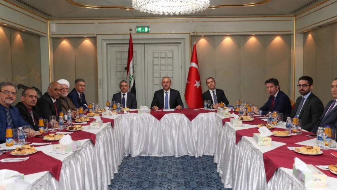 Çavuşoğlu, Türkmen Eşgüdüm Kurulu'nu kabul etti
