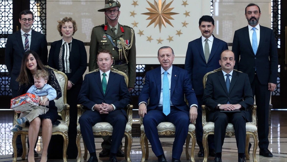 Erdoğan Avustralya Büyükelçisi Brown'u kabul etti