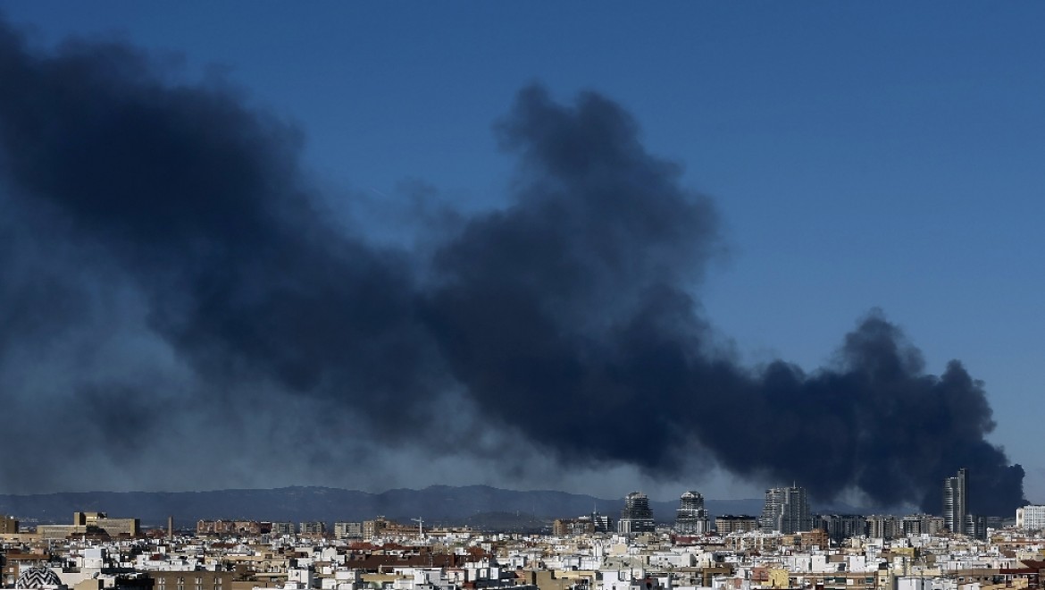 İspanya'da korkutan yangın
