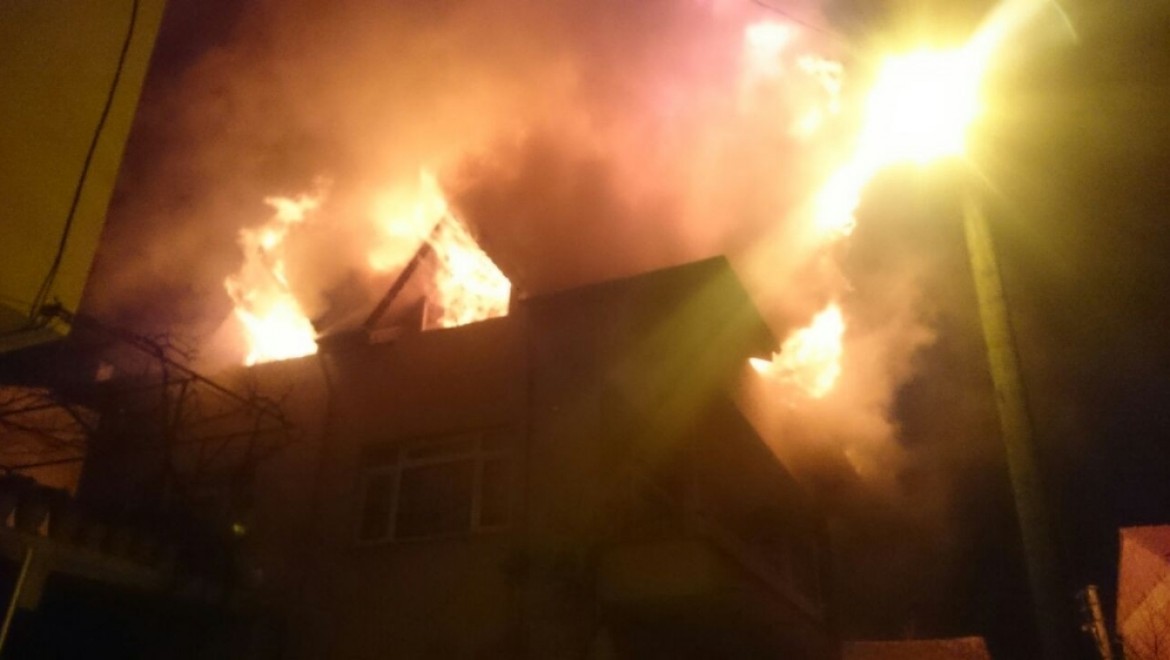 İznik'te ev yangını korkuttu