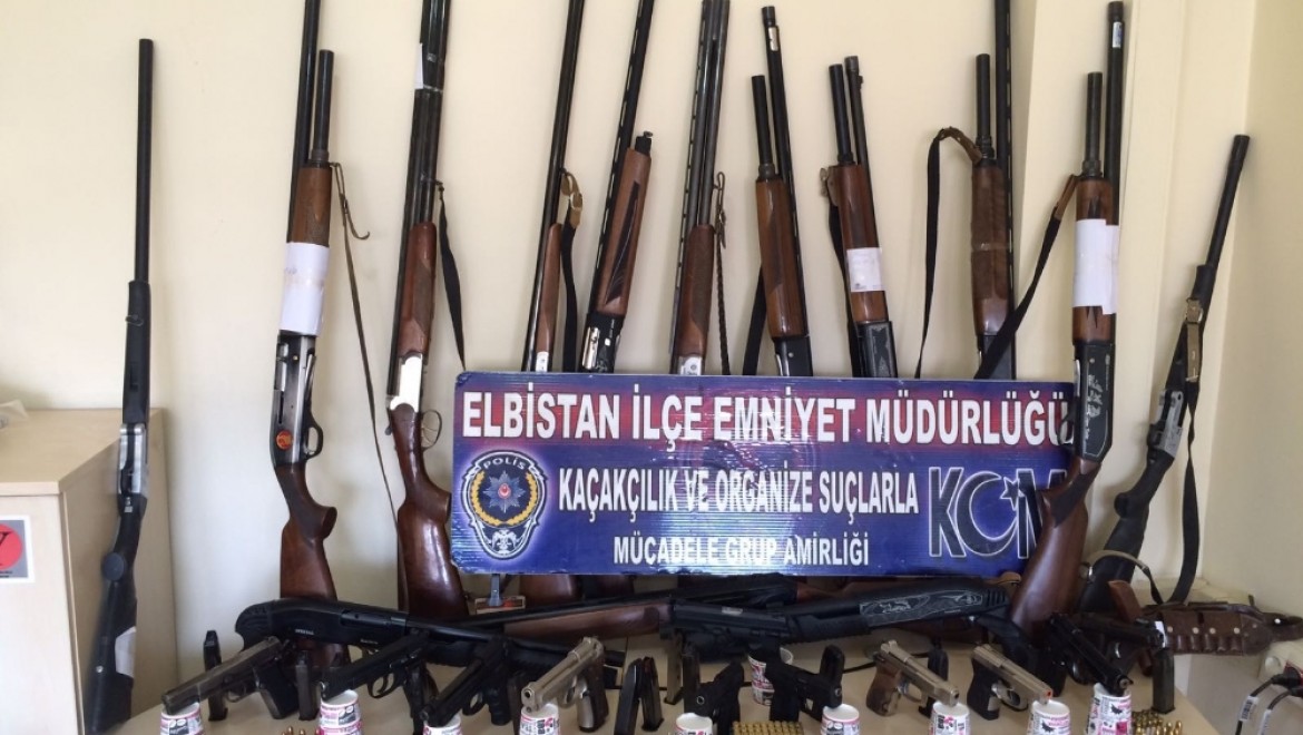 Kahramanmaraş'ta kaçak silah operasyonu: 26 gözaltı