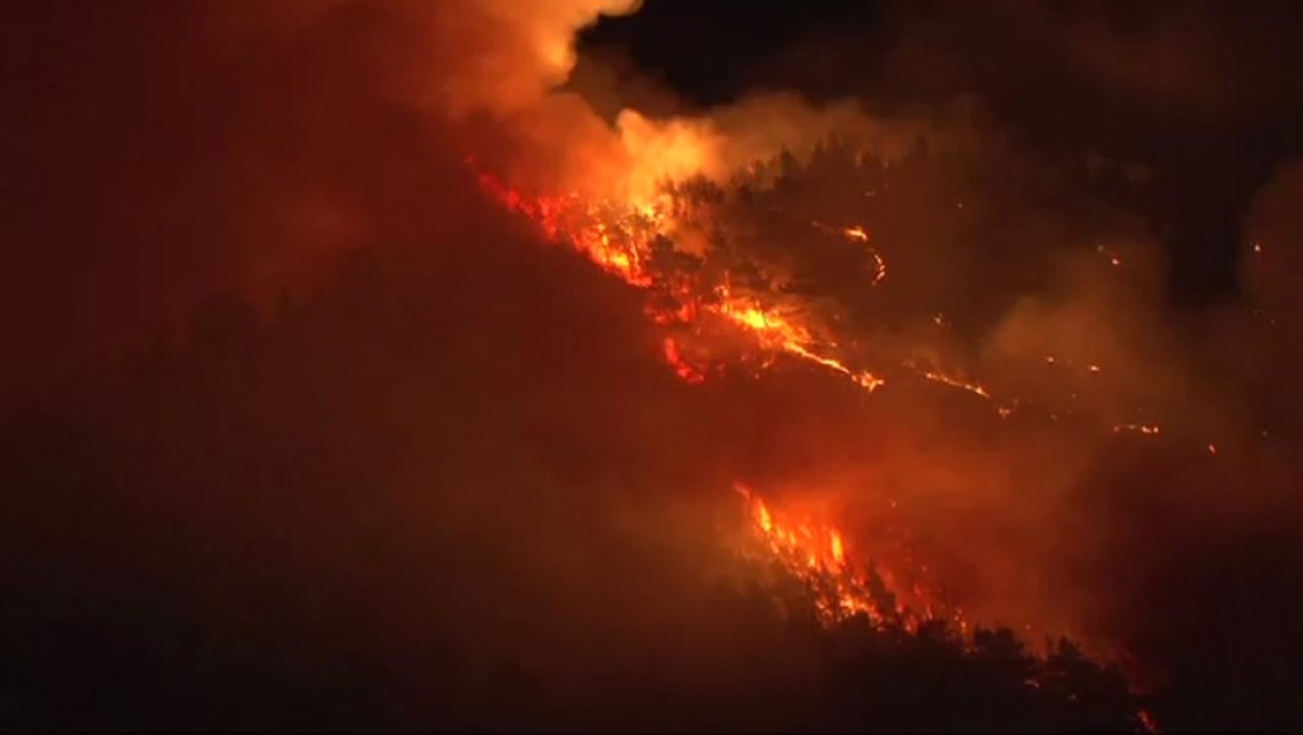 Karabük'te orman yangını büyüyor