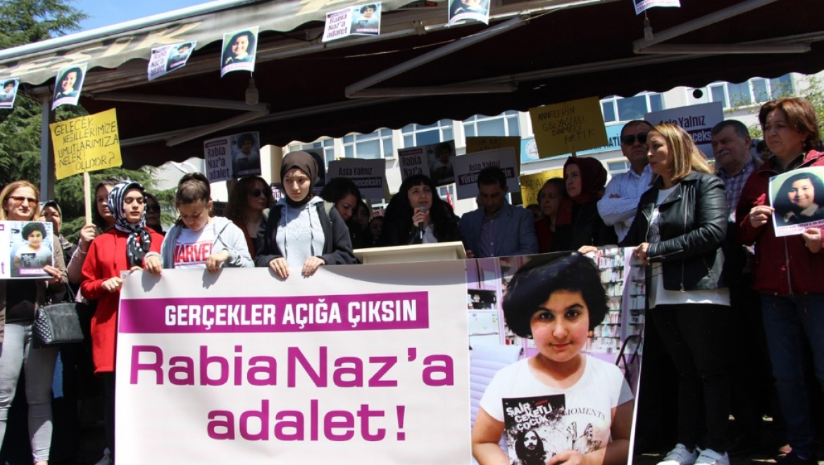 'Rabia Naz'a Adalet' İçin Toplandılar