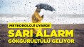 Meteoroloji'den Sarı Kod Uyarısı! Gökgürültülü sağanak geliyor