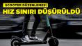 Scooter'lar için yeni düzenleme: Hız sınırı düşürüldü