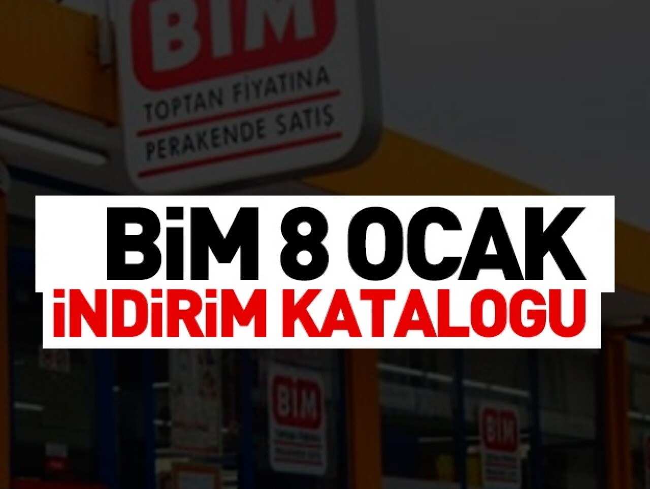 BİM 8 Ocak Salı İndirim Katalogu 1