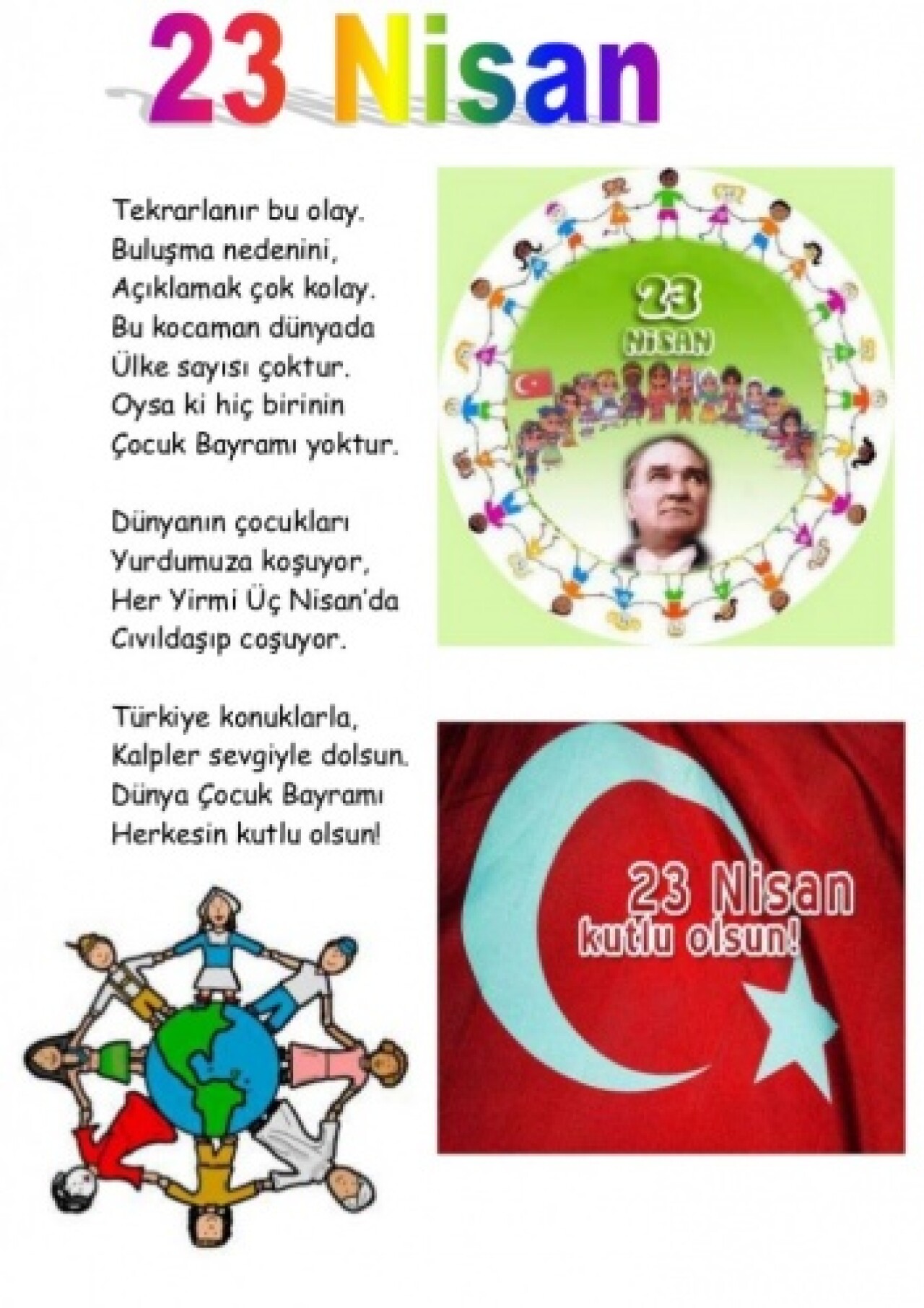 2020 Resimli 23 Nisan şiirleri 11