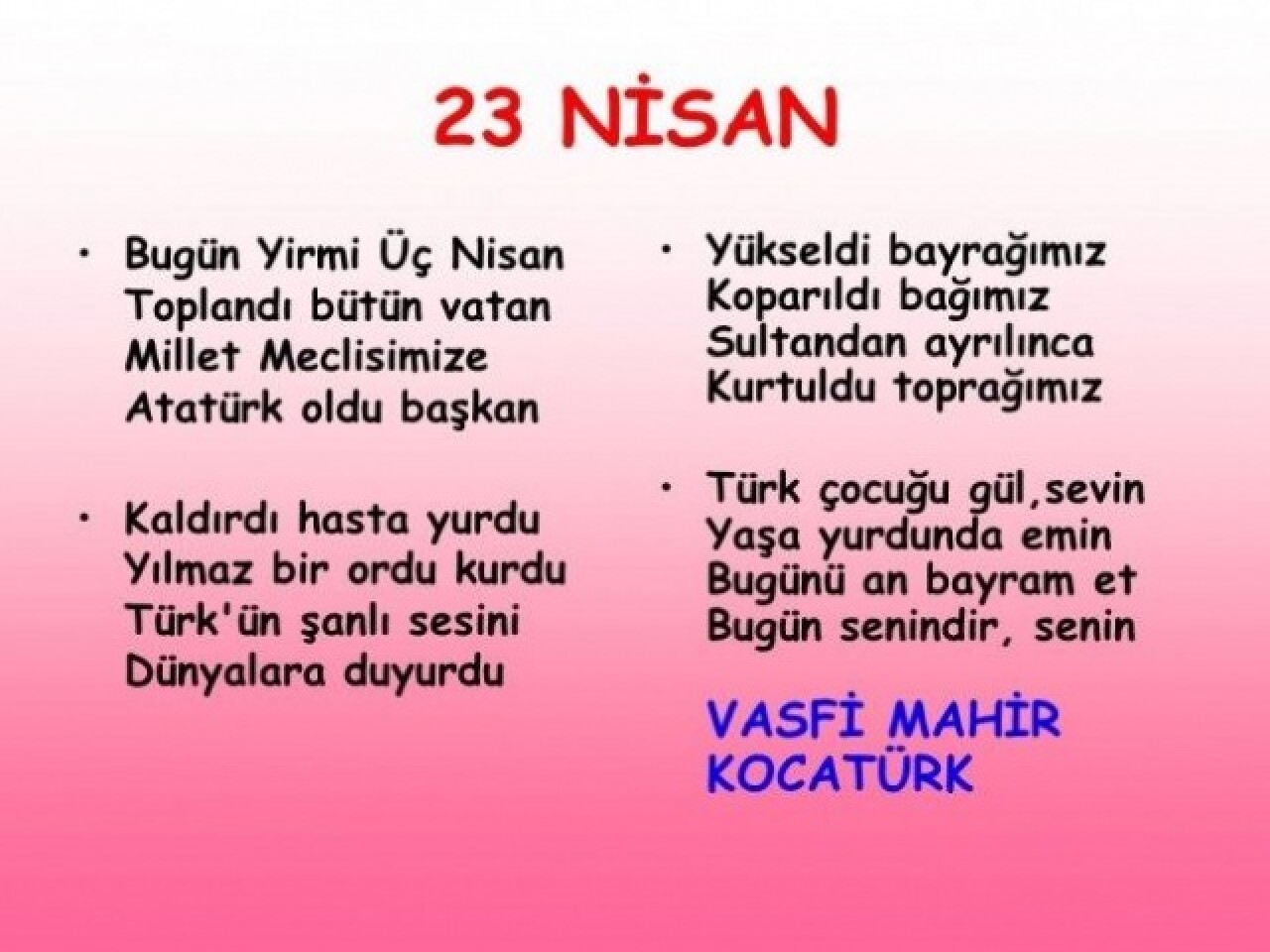 2020 Resimli 23 Nisan şiirleri 6