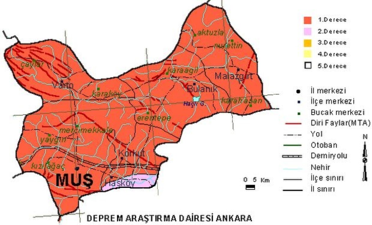 İllere göre deprem ve fay haritası! Oturduğum şehir sağlam mı? 23